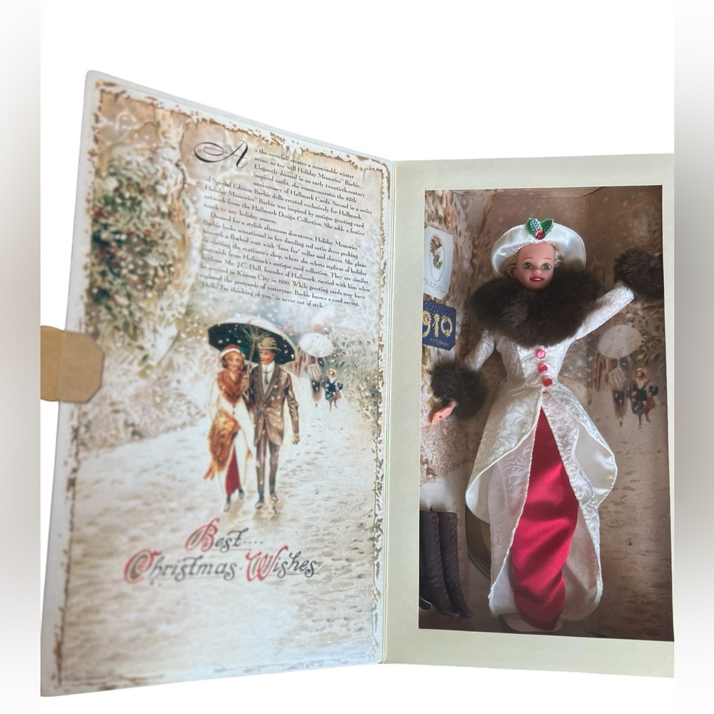 Vintage 1995 Hallmark Holiday Memories Barbie Special Edition
Collector Doll New